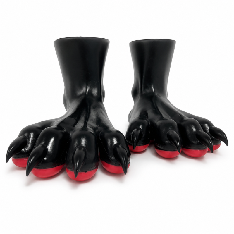 Silicone Furry Dog Feet